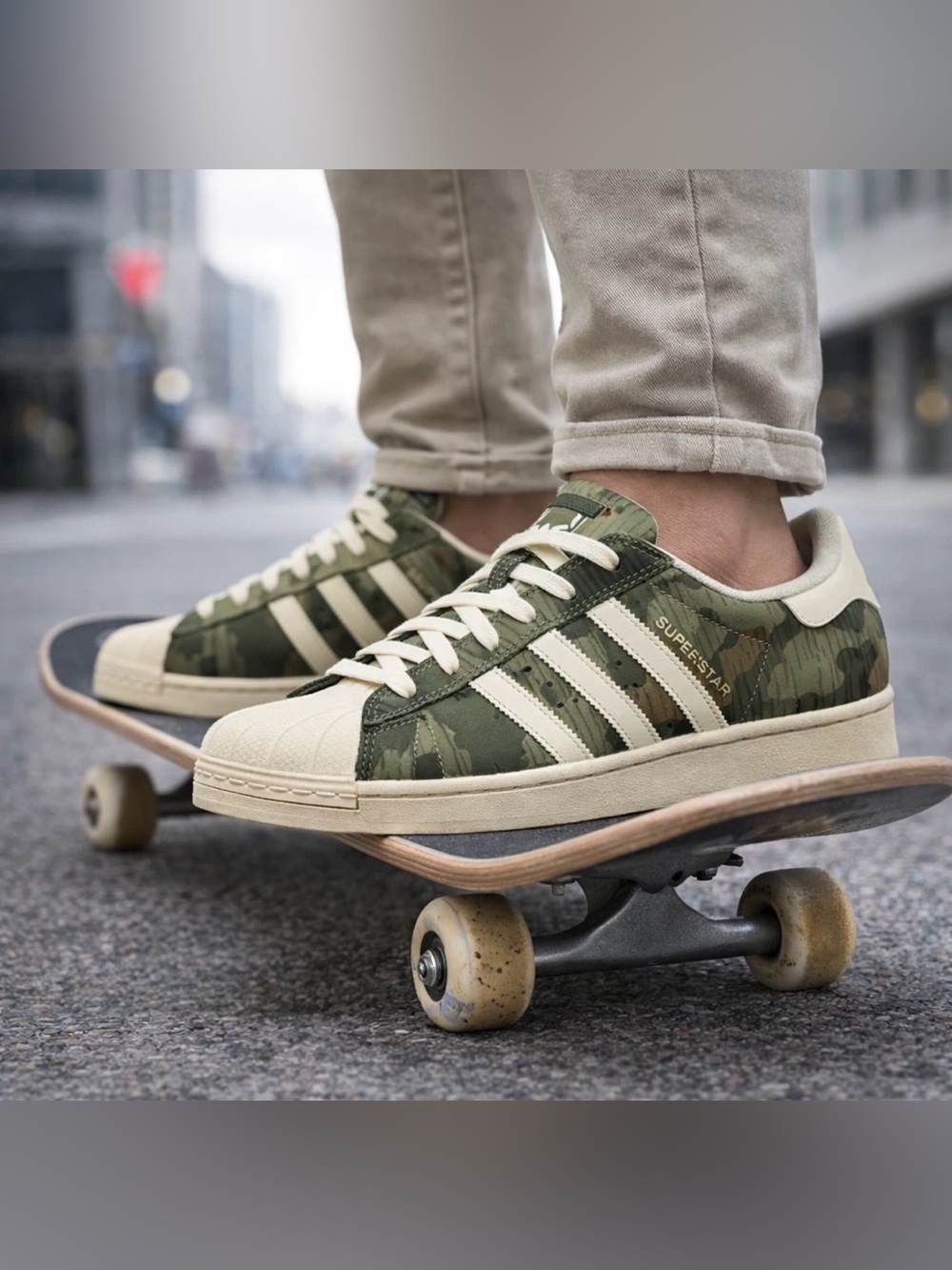 Adidas Superstar ADV Camo Camoflauge Skate Athletic Shoes KI5142 Men’s Size 10